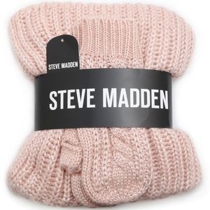 Steve Madden 2-pc Cable Knit Muffler & Mittens Set